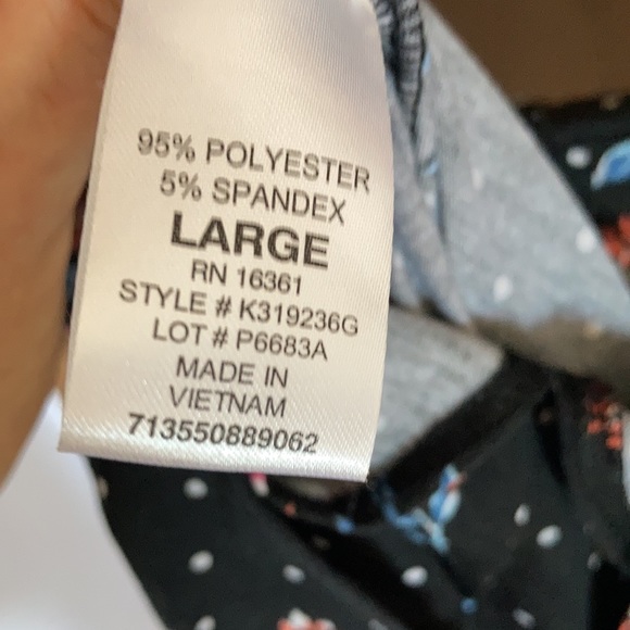 3/$18 Joey B Floral polka dot print cold shoulder jumpsuit boho girls L - Picture 13 of 15